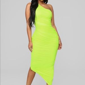 The center of attention off shoulder dress